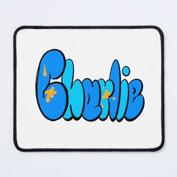 Item preview, Charlie name in blue and yellow graffiti calligraphy Top 10 best personalized gifts for boys and men named Charlie designed and sold by Artonmytee.