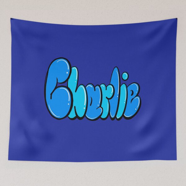 Item preview, Charlie name in blue bubble graffiti calligraphy Top 10 best personalized gifts for boys and men named Charlie designed and sold by Artonmytee.