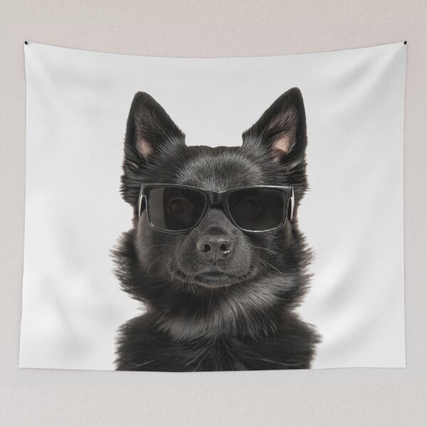 Item preview, Funny cool Schipperke Dog wearing sunglasses designed and sold by LazyOwlStore.