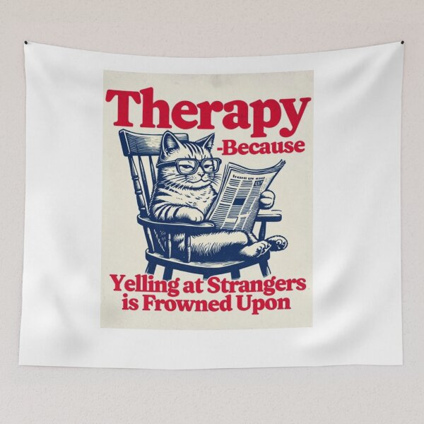 Item preview, Therapy: Because Yelling At Strangers Is Frowned Upon designed and sold by Smileyt-shirt.