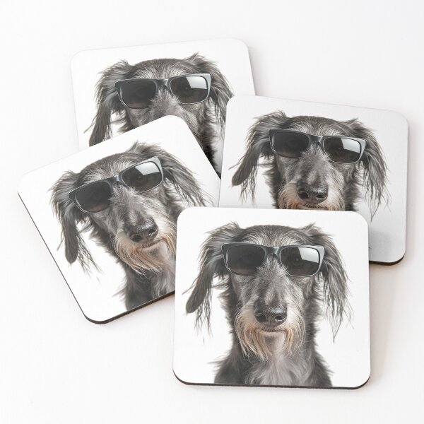 Item preview, Funny cool Scottish Deerhound Dog wearing sunglasses designed and sold by LazyOwlStore.