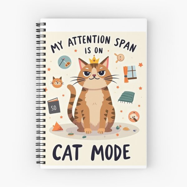 Item preview, My Attention Span is on Cat Mode designed and sold by Smileyt-shirt.