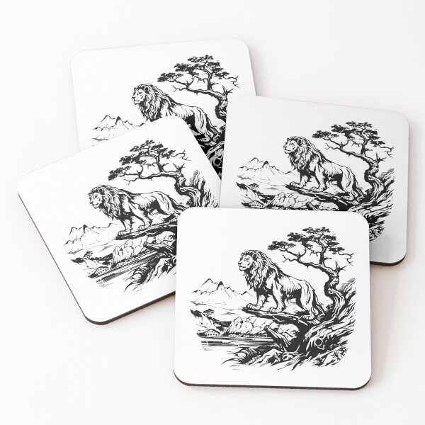 Item preview, Lion Alpha Jungle King Apex Predator Animal Wildlife designed and sold by inkoutninja.