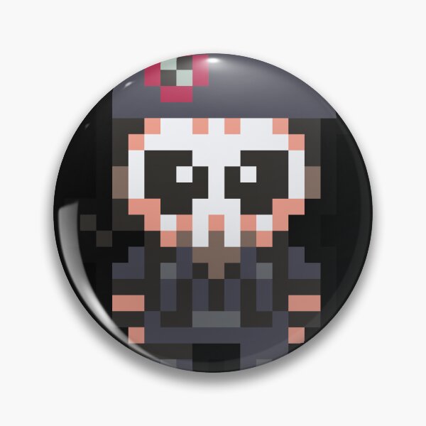Item preview, Caveira Six Siege Smol Defender Pixel art designed and sold by TeaTwenty.