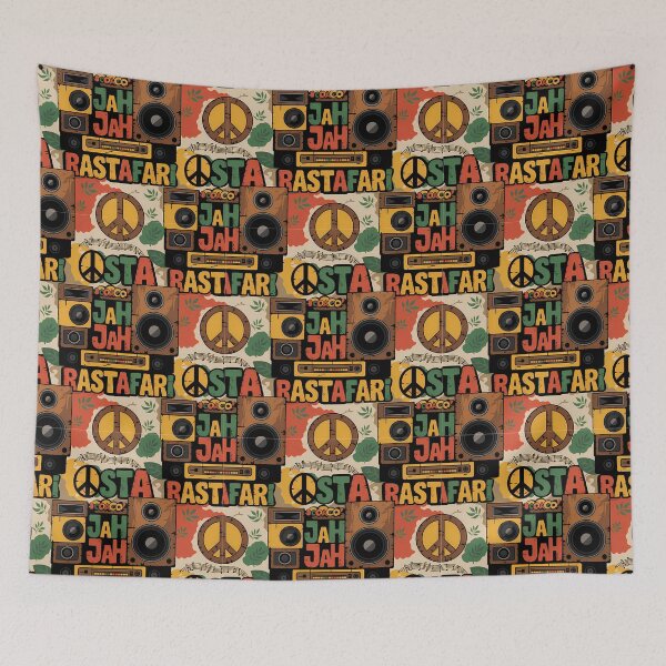 Item preview, Roots & Rhythm – Modern Rasta Pattern Design designed and sold by RvinJo8.