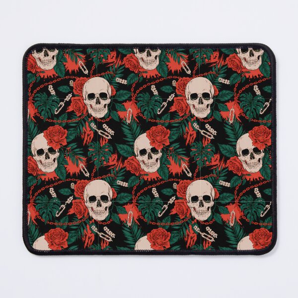 Item preview, Dark Botanical Grunge – Roses, Skulls, and Chains designed and sold by PING 999 STUDIO.