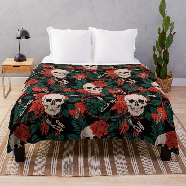 Item preview, Dark Botanical Grunge – Roses, Skulls, and Chains designed and sold by RvinJo8.