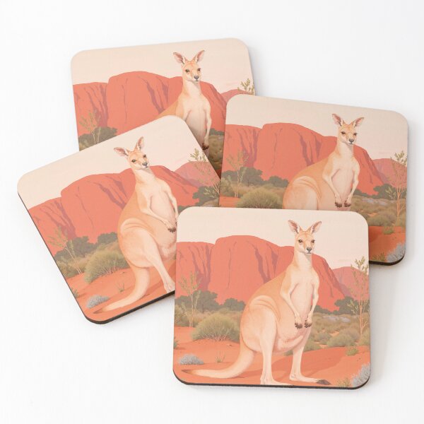 Item preview, large kangaroo in the Australian outback designed and sold by Mauswohn.