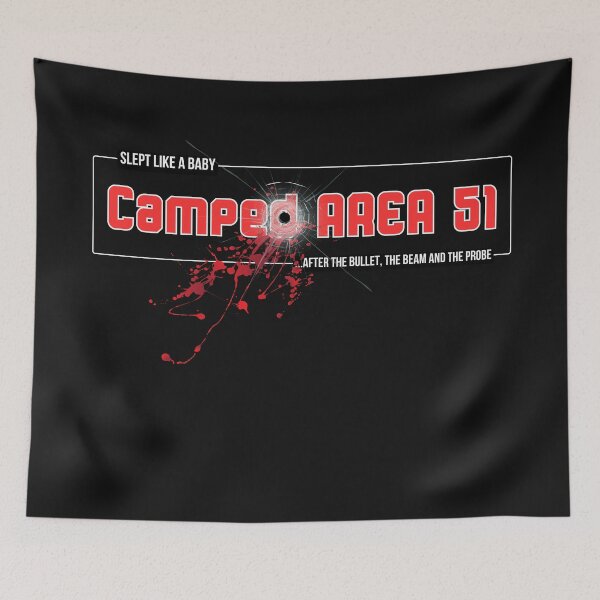 Item preview, Camped Area 51 – Slept Like a Baby (After the Beam, the Bullet, and the Probe) Humorous | Alien | Sci-fi Survivor | Conspiracy-core | Dark humor designed and sold by eatmorvelopator.