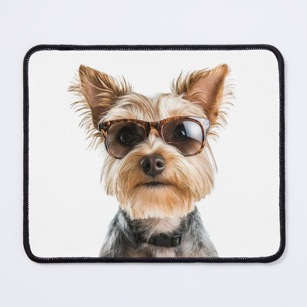 Item preview, Funny cool Silky Terrier Dog wearing sunglasses designed and sold by LazyOwlStore.