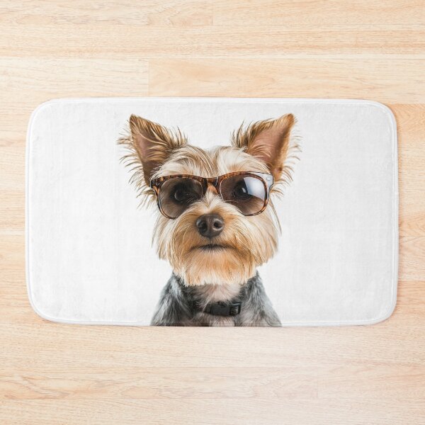 Item preview, Funny cool Silky Terrier Dog wearing sunglasses designed and sold by LazyOwlStore.