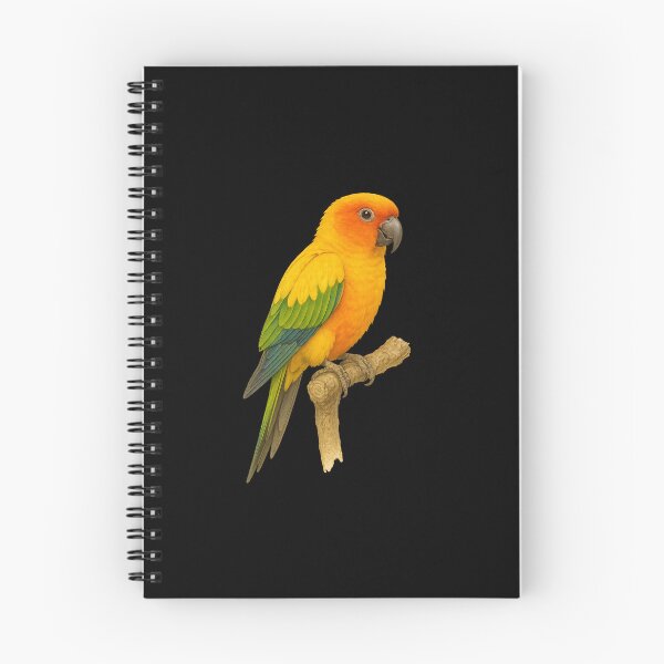 Item preview, Vibrant Sun Conure Parakeet – Watercolor Nature Illustration designed and sold by mia-miranda.