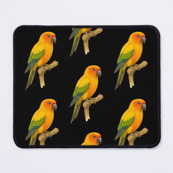 Item preview, Vibrant Sun Conure Parakeet – Watercolor Nature Illustration designed and sold by mia-miranda.