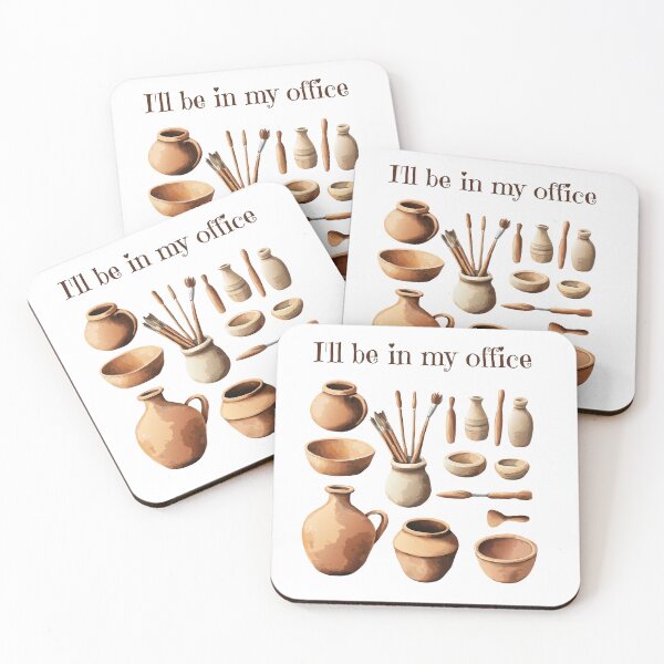 Item preview, Pottery tools craft office designed and sold by Fixelgraphic.