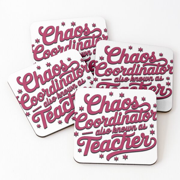 Item preview, Chaos Coordinator – Funny Teacher Quote Typography Design designed and sold by NSB-Design.