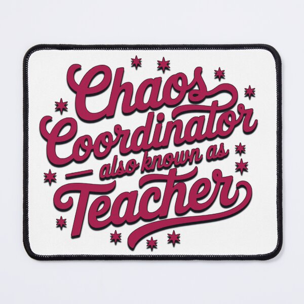 Item preview, Chaos Coordinator – Funny Teacher Quote Typography Design designed and sold by NSB-Design.