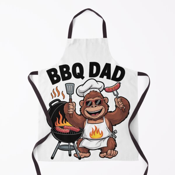 Item preview, BBQ Gorilla Dad designed and sold by MonkiFlipp.