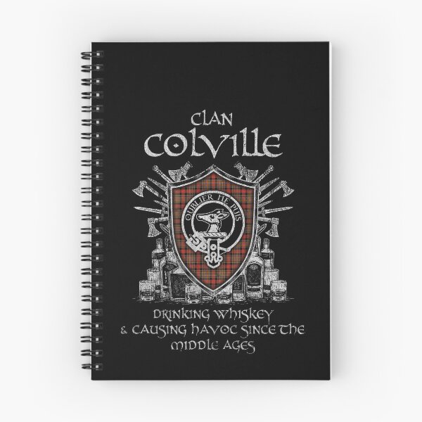 Item preview, Clan Colville drinking whiskey and causing havoc heritage crest tartan plaid designed and sold by Clan1093.