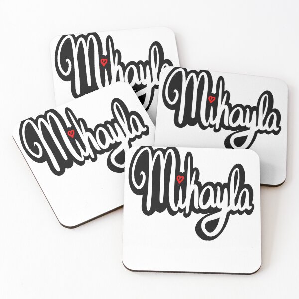 Item preview, Mikayla popular girls first name in cursive lettering white. Top 100 Personalized personalised customised name Mikayla  designed and sold by Artonmytee.
