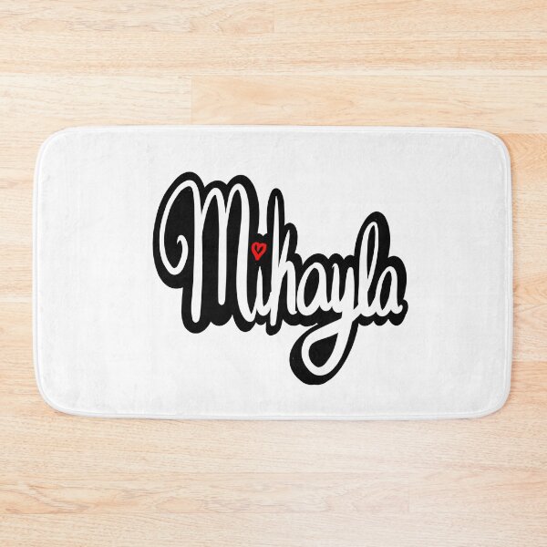 Item preview, Mikayla popular girls first name in cursive lettering white. Top 100 Personalized personalised customised name Mikayla  designed and sold by Artonmytee.