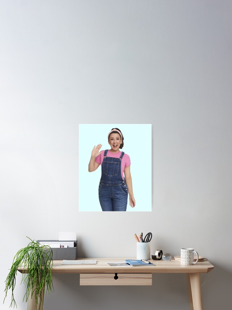 Miss Rachel Waving – Cute Toddler TV Inspired Design  Poster