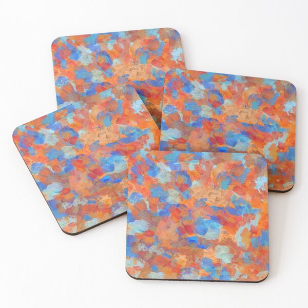 Item preview, Abstract Painting in Orange, Reds, and Blues designed and sold by Jessielee72.