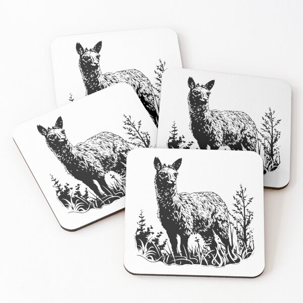 Item preview, Llama Camelid Alpaca Wooly Farm Lama Pastoral Country designed and sold by inkoutninja.