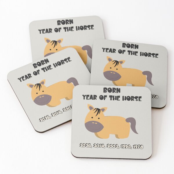 Item preview, Born In The Year Of The Horse 2026, 2014, 2002, 1990, 1978 designed and sold by GraTEEtude.