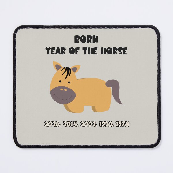 Item preview, Born In The Year Of The Horse 2026, 2014, 2002, 1990, 1978 designed and sold by GraTEEtude.