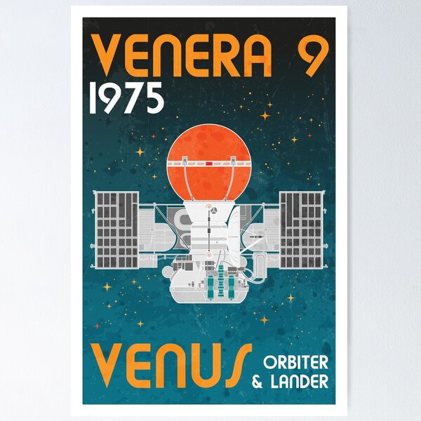 Item preview, Venera 9 - Venus Orbiter and Lander (Retro) designed and sold by BGALAXY.
