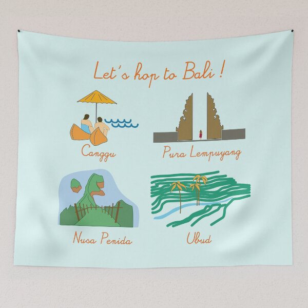 Item preview, Traveling to Bali Indonesia designed and sold by SoupSouka.