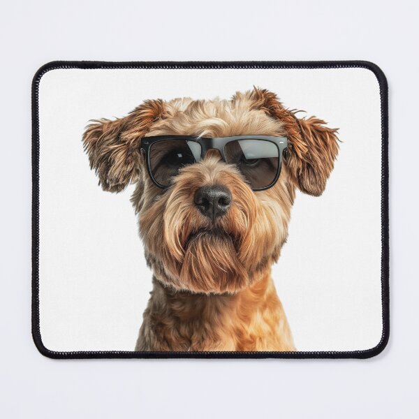 Item preview, Funny cool Soft Coated Wheaten Terrier Dog wearing sunglasses designed and sold by LazyOwlStore.