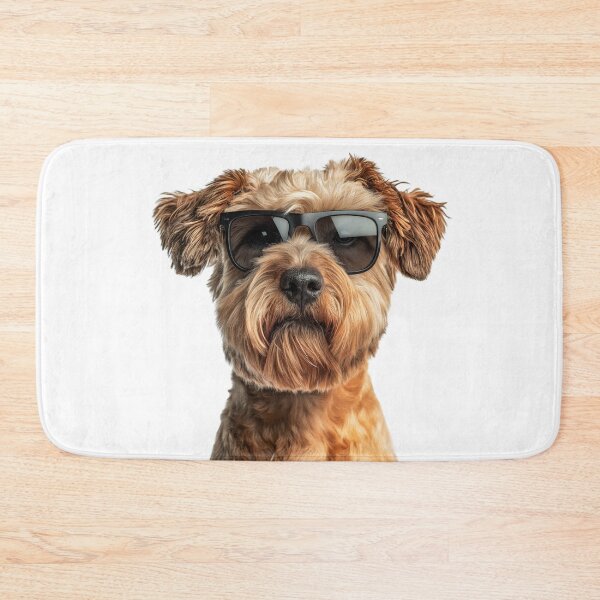 Item preview, Funny cool Soft Coated Wheaten Terrier Dog wearing sunglasses designed and sold by LazyOwlStore.