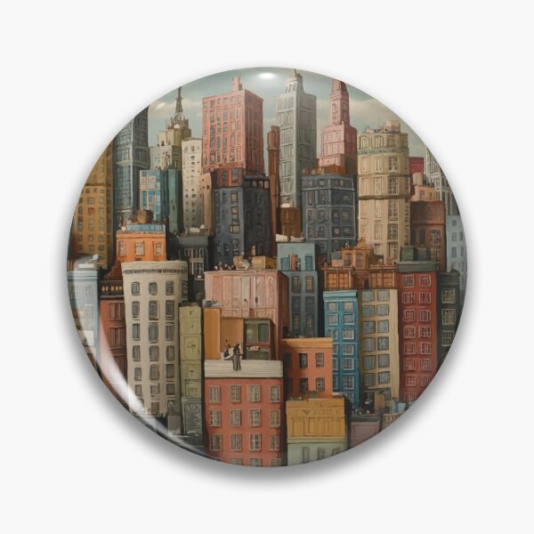 Item preview, Whimsical Dream City – Colorful Surreal Architecture designed and sold by Moss and Moon Studio.
