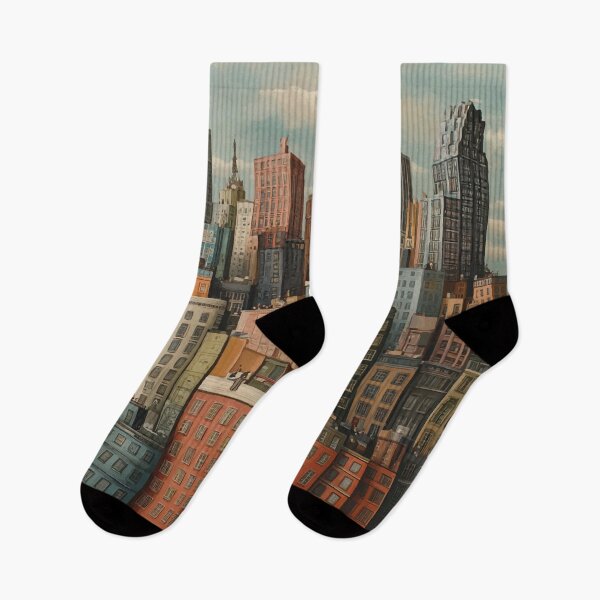Item preview, Whimsical Dream City – Colorful Surreal Architecture designed and sold by Moss and Moon Studio.