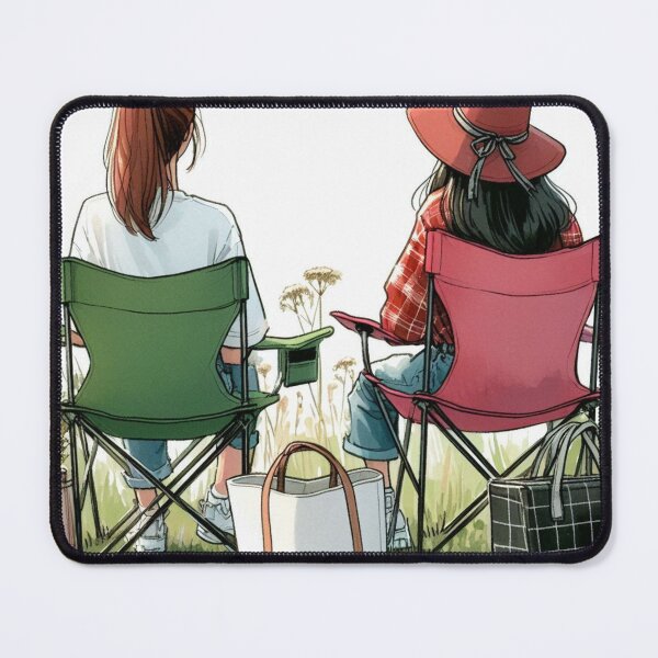 Item preview, Relaxed women on camping chairs designed and sold by Sigtrix.