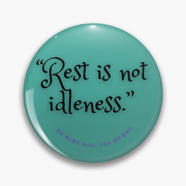 Item preview, "Rest is not laziness. It is also a part of life." Korean Typography Motivational Quote designed and sold by Nadia-joy.