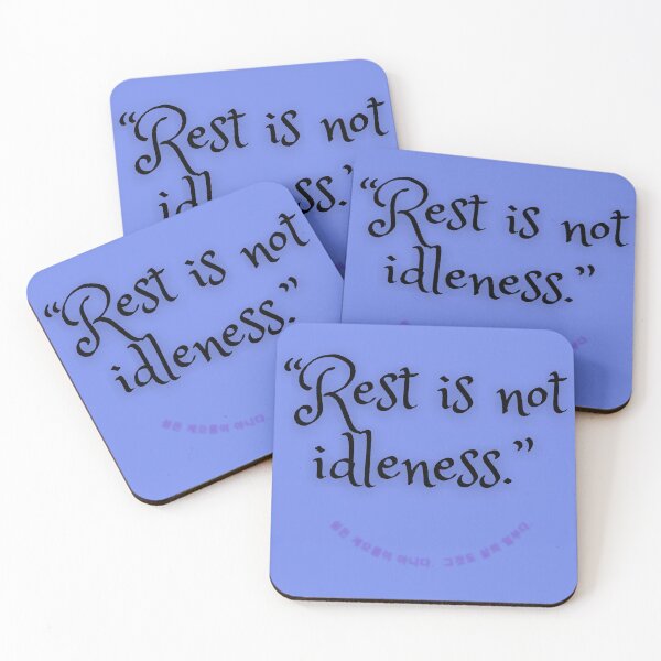 Item preview, "Rest is not laziness. It is also a part of life." Korean Typography Motivational Quote designed and sold by Nadia-joy.