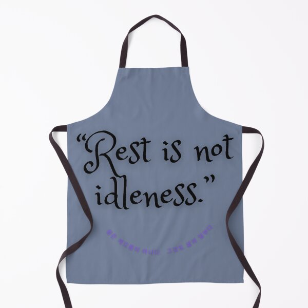 Item preview, "Rest is not laziness. It is also a part of life." Korean Typography Motivational Quote designed and sold by Nadia-joy.