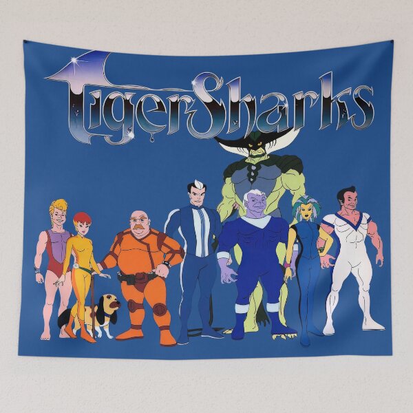 Item preview, Tigersharks Cartoon HD designed and sold by Retr0Tshirts.