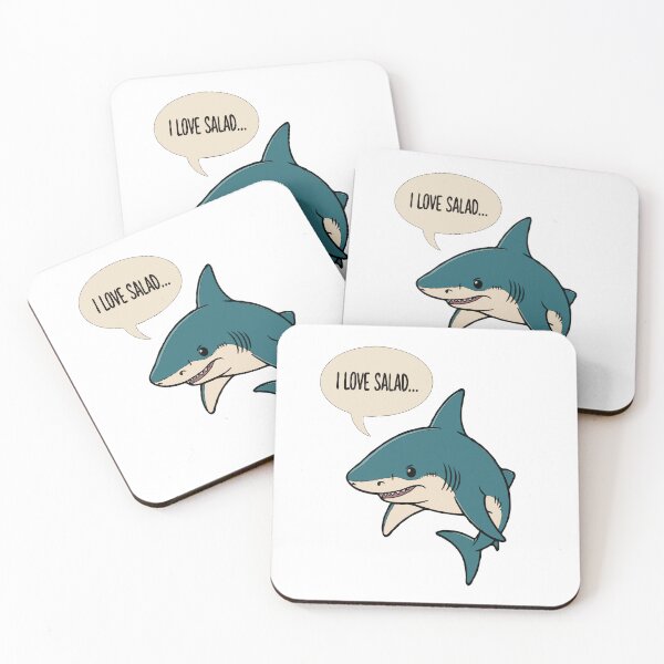 Item preview, Sharkasm 'I Love Salad'  designed and sold by DashBliss.