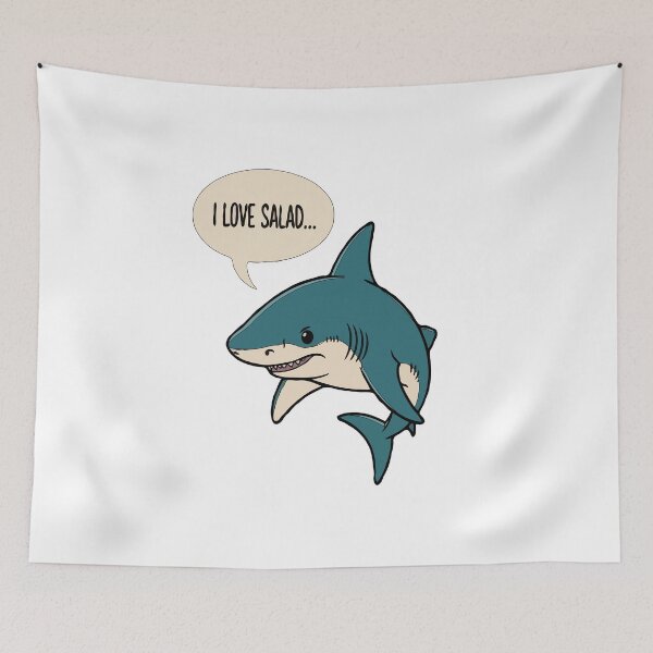 Item preview, Sharkasm 'I Love Salad'  designed and sold by DashBliss.