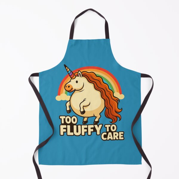 Item preview, Too Fluffy To Care Foodie Unicorn designed and sold by Blok45.
