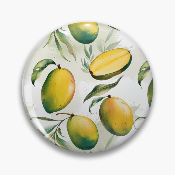 Item preview, Vintage Watercolor Mango Seamless Pattern designed and sold by Verycutethings.