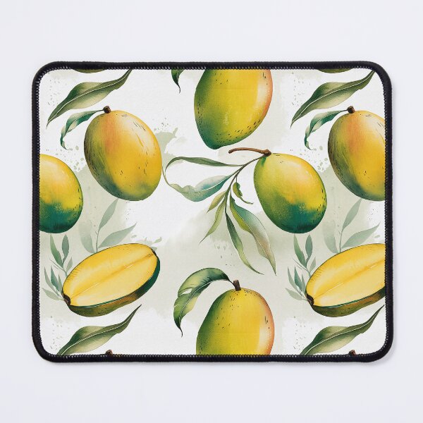 Item preview, Vintage Watercolor Mango Seamless Pattern designed and sold by Verycutethings.