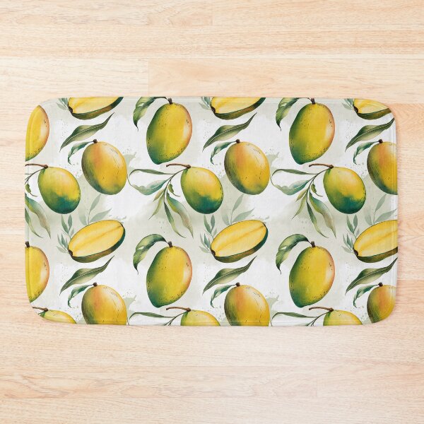 Item preview, Vintage Watercolor Mango Seamless Pattern designed and sold by Verycutethings.
