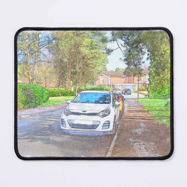 Item preview, Sunny Day compact cars trees houses designed and sold by santoshputhran.