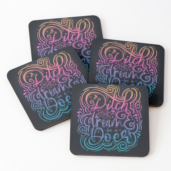 Item preview, Ditch the Dream and be a Doer (Rainbow v.2) designed and sold by Natasha Mansfield.