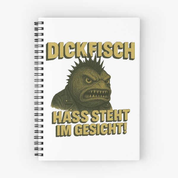 Item preview, Dickfisch with the inscription "Dickfisch - Hate is written all over his face!" designed and sold by DickfischWear.