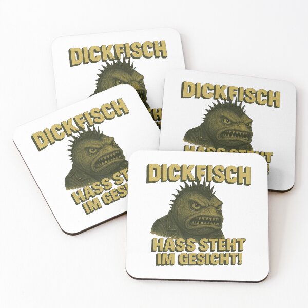 Item preview, Dickfisch with the inscription "Dickfisch - Hate is written all over his face!" designed and sold by DickfischWear.